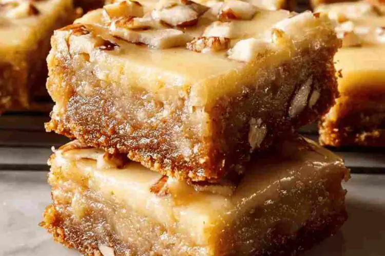Maple Glazed Apple Blondies