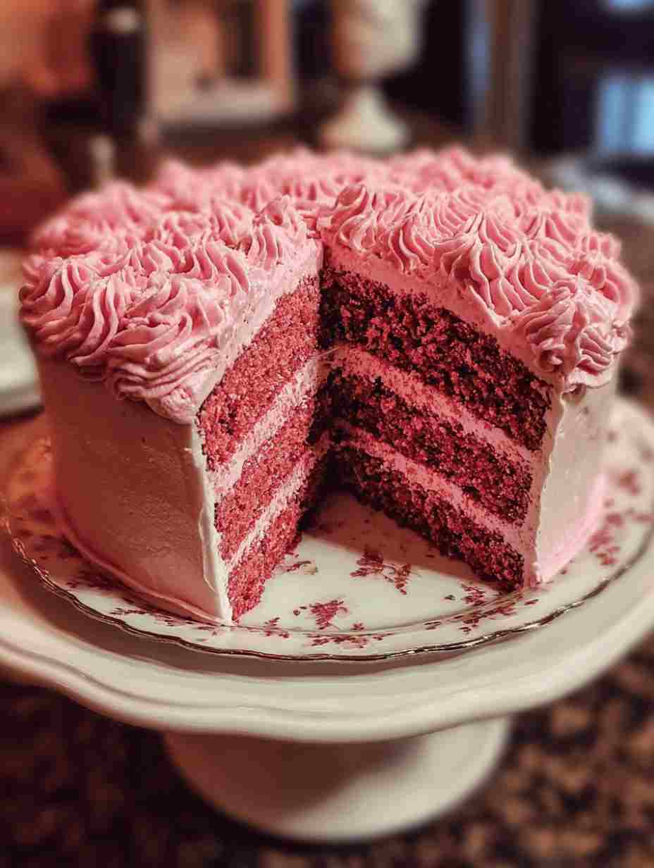 Mother’s Day Pink Velvet Cake
