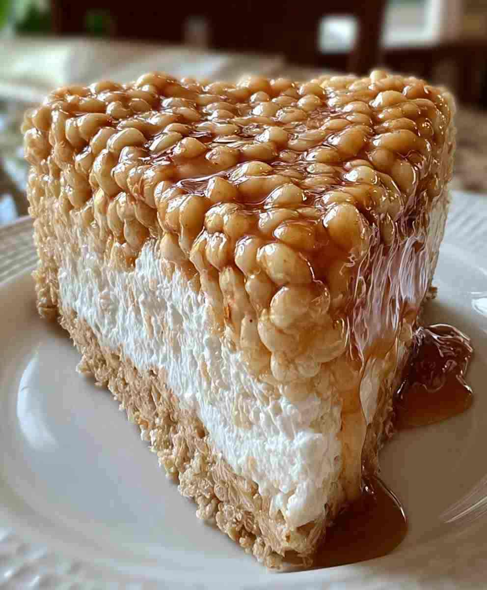 Rice Krispie Treat Cheesecake