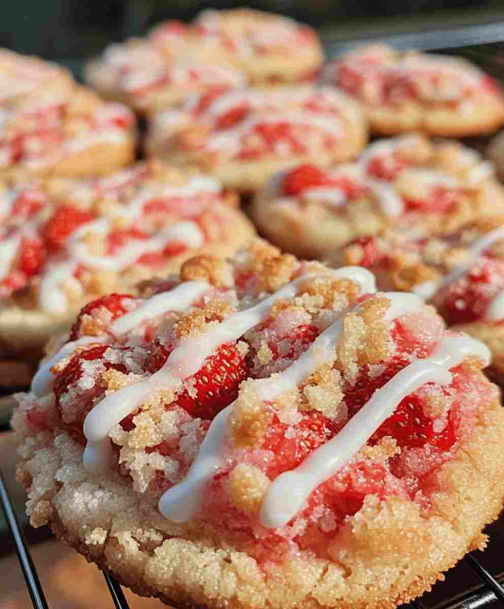 Strawberry Crunch Cookies