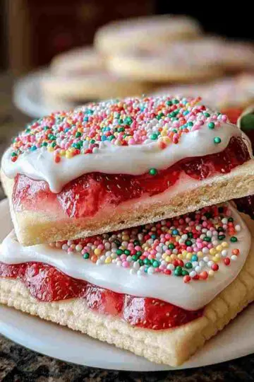 Strawberry Pop Tart Sugar Cookies