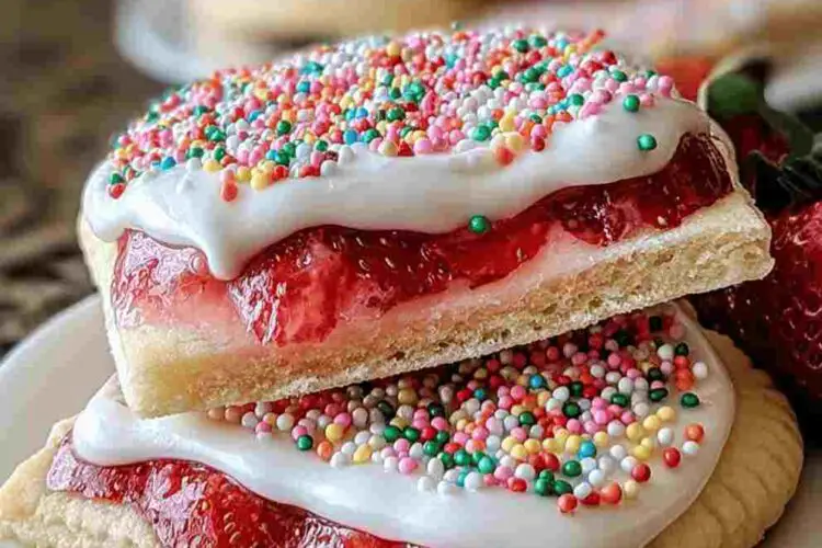 Strawberry Pop Tart Sugar Cookies