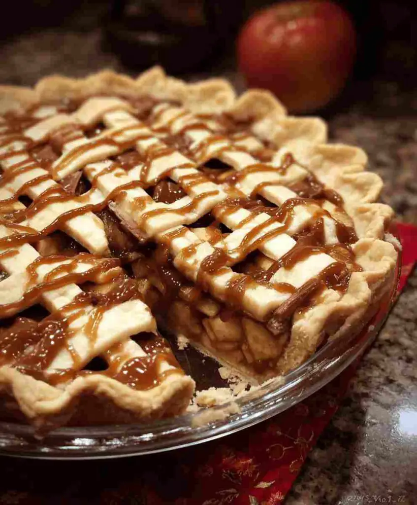 Twix Caramel Apple Pie