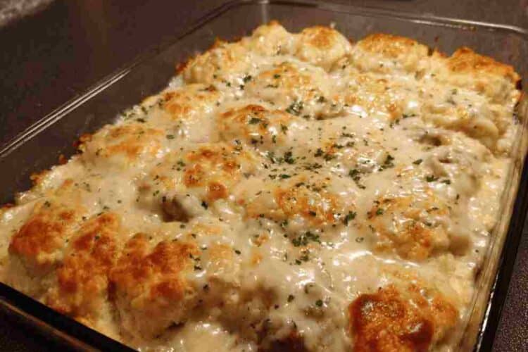 Biscuits Gravy Casserole