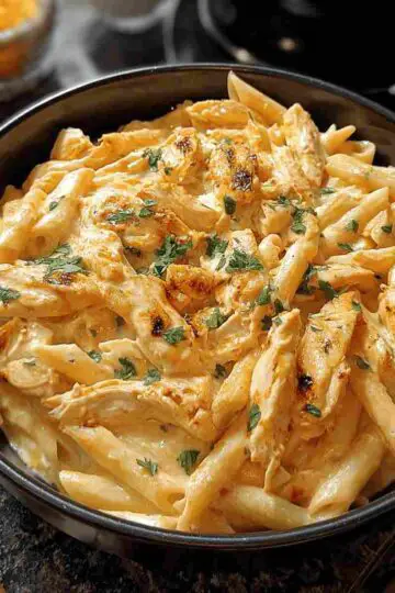 Buffalo Chicken Alfredo Pasta