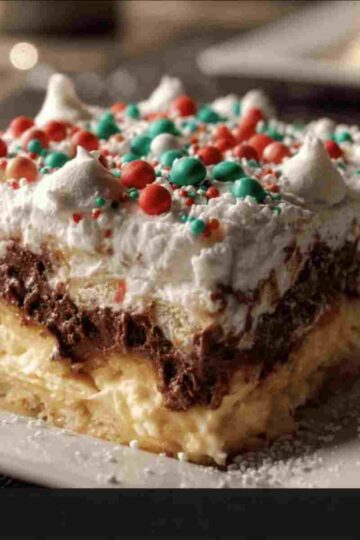 Christmas Cookie Lasagna