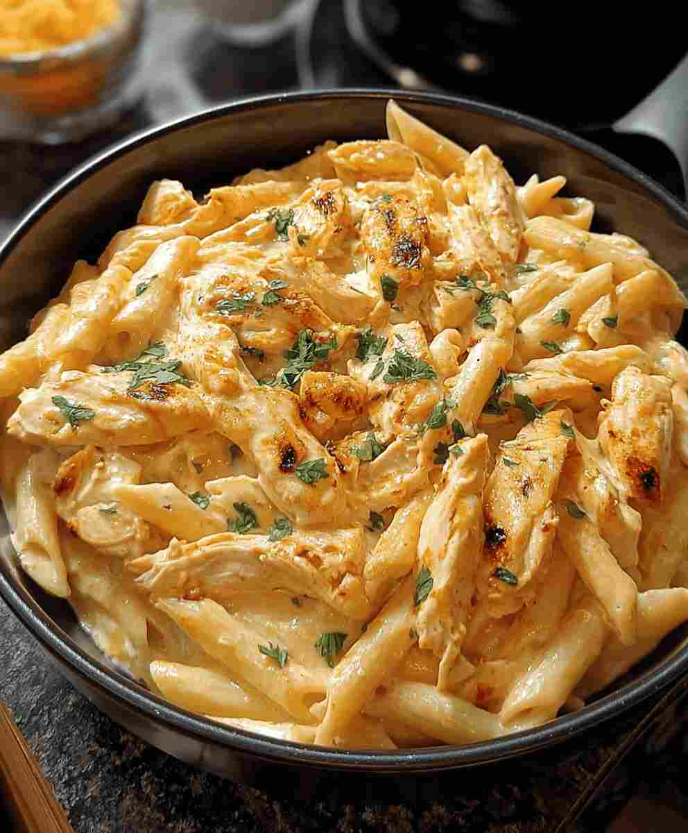 Buffalo Chicken Alfredo Pasta