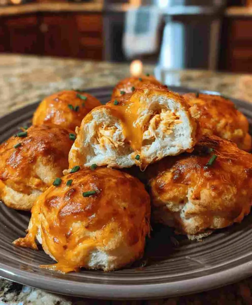 Buffalo Chicken Biscuit Bombs
