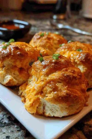 Buffalo Chicken Biscuit Bombs