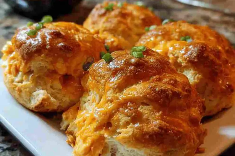 Buffalo Chicken Biscuit Bombs