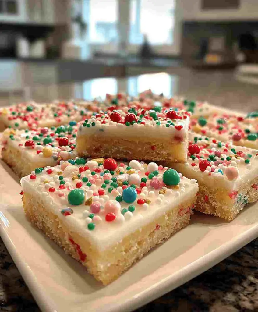 Christmas Sugar Cookie Bars