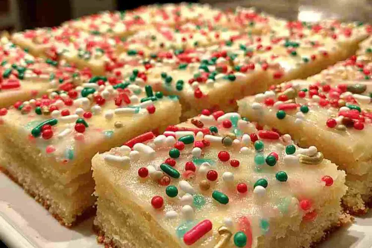 Christmas Sugar Cookie Bars