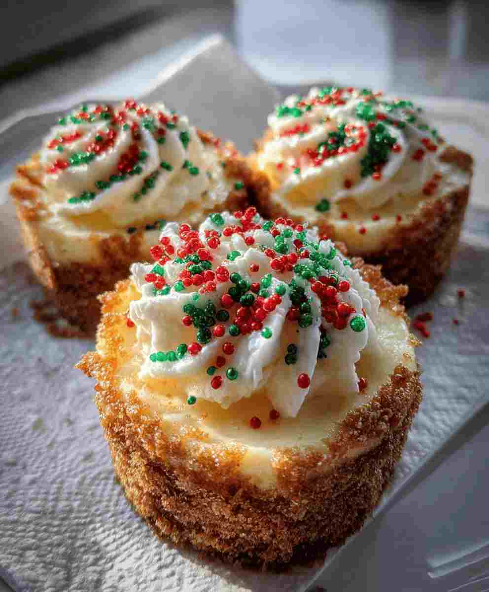Mini Christmas Cheesecakes