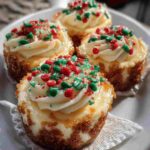 Mini Christmas Cheesecakes