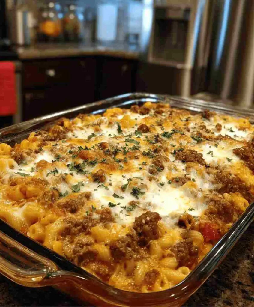 Easy Beef Lombardi Casserole