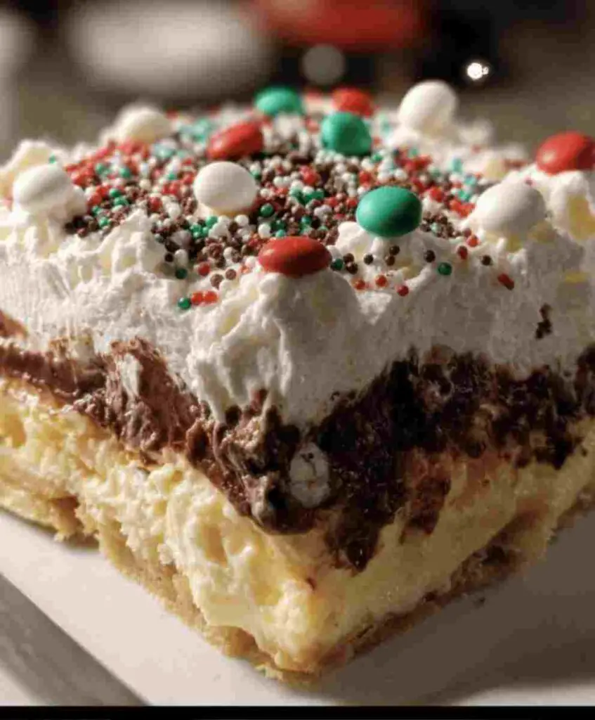 Christmas Cookie Lasagna