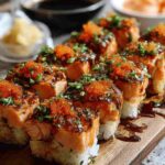 Spicy Salmon Sushi Bake