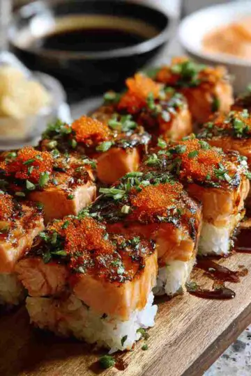 Spicy Salmon Sushi Bake
