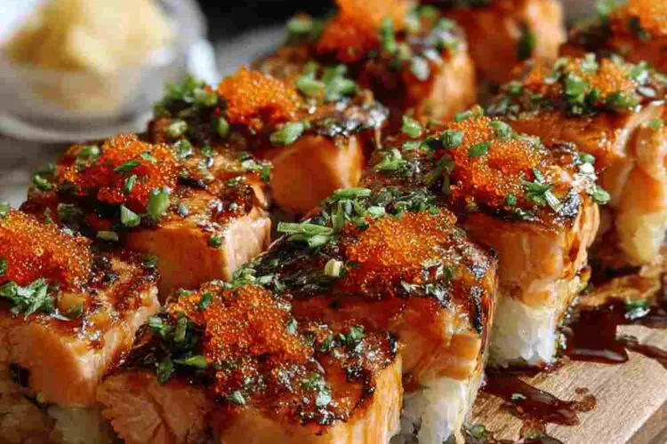 Spicy Salmon Sushi Bake
