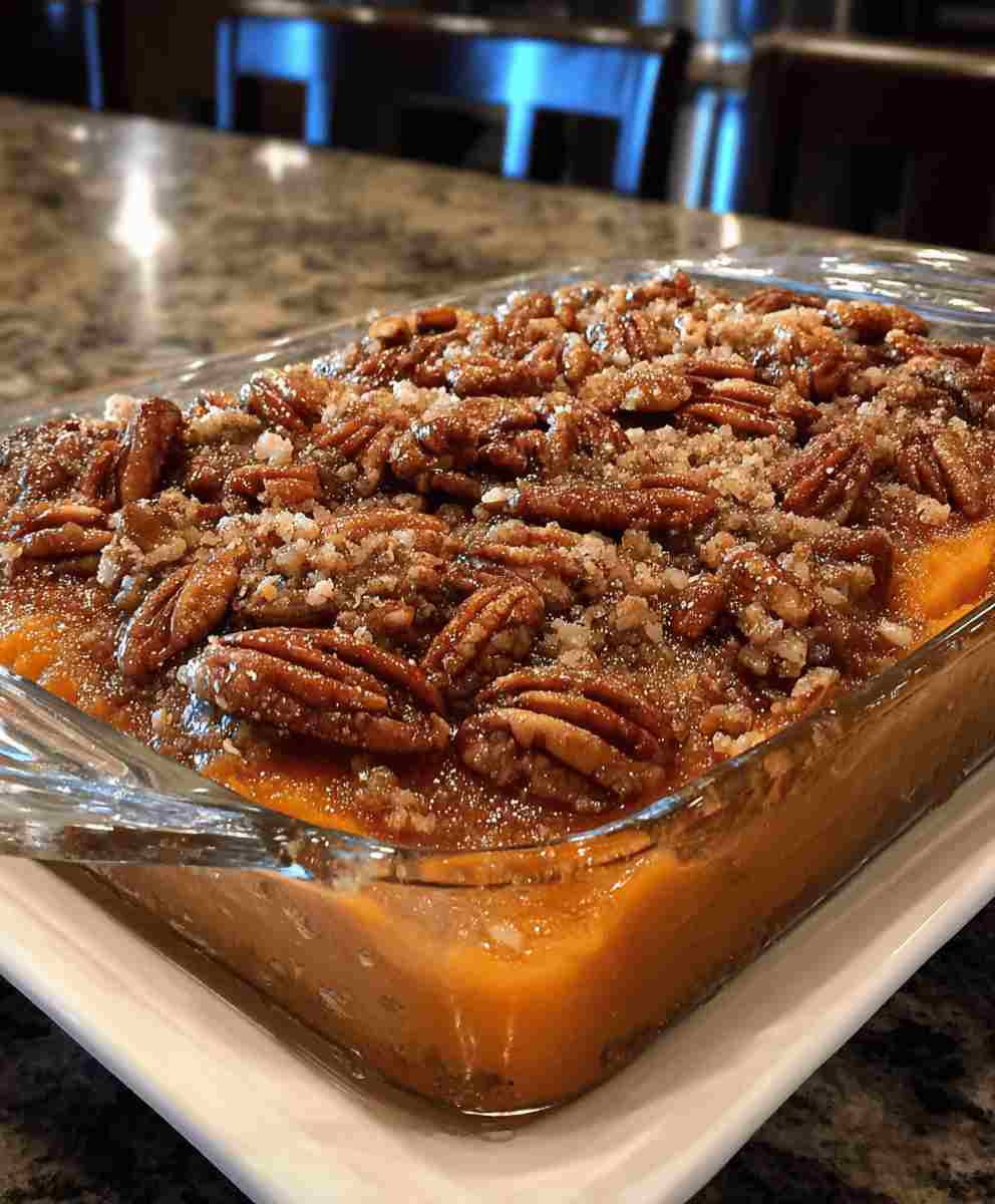 Brown Sugar Pecan Sweet Potato Casserole