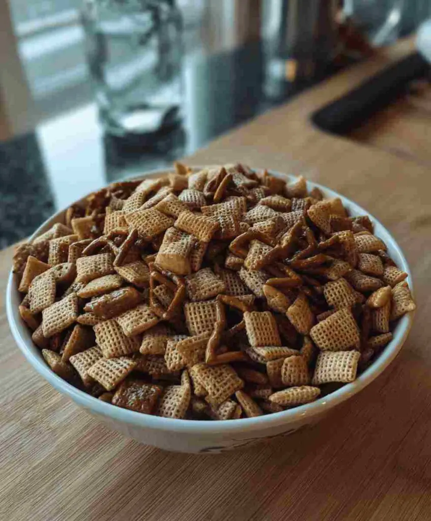 Addicting Toffee Chex Mix