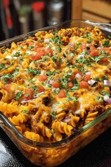 Loaded Taco Pasta Bake