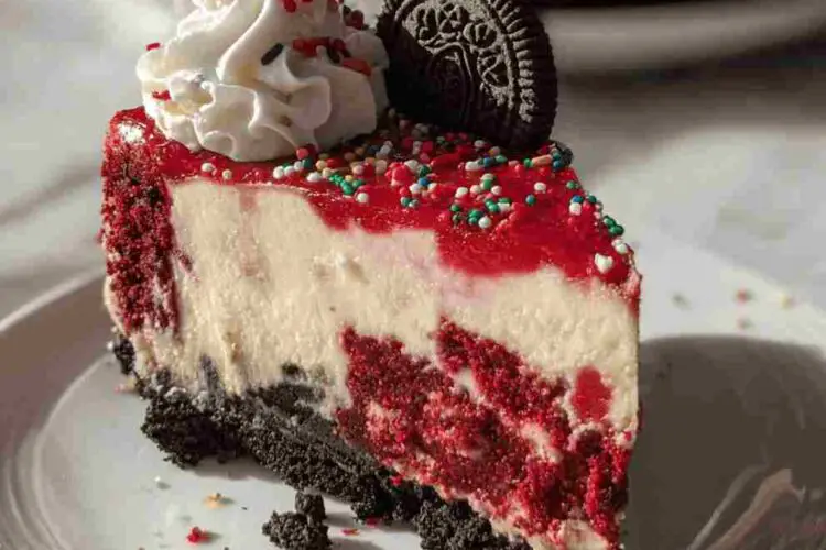 Christmas Red Velvet Cheesecake