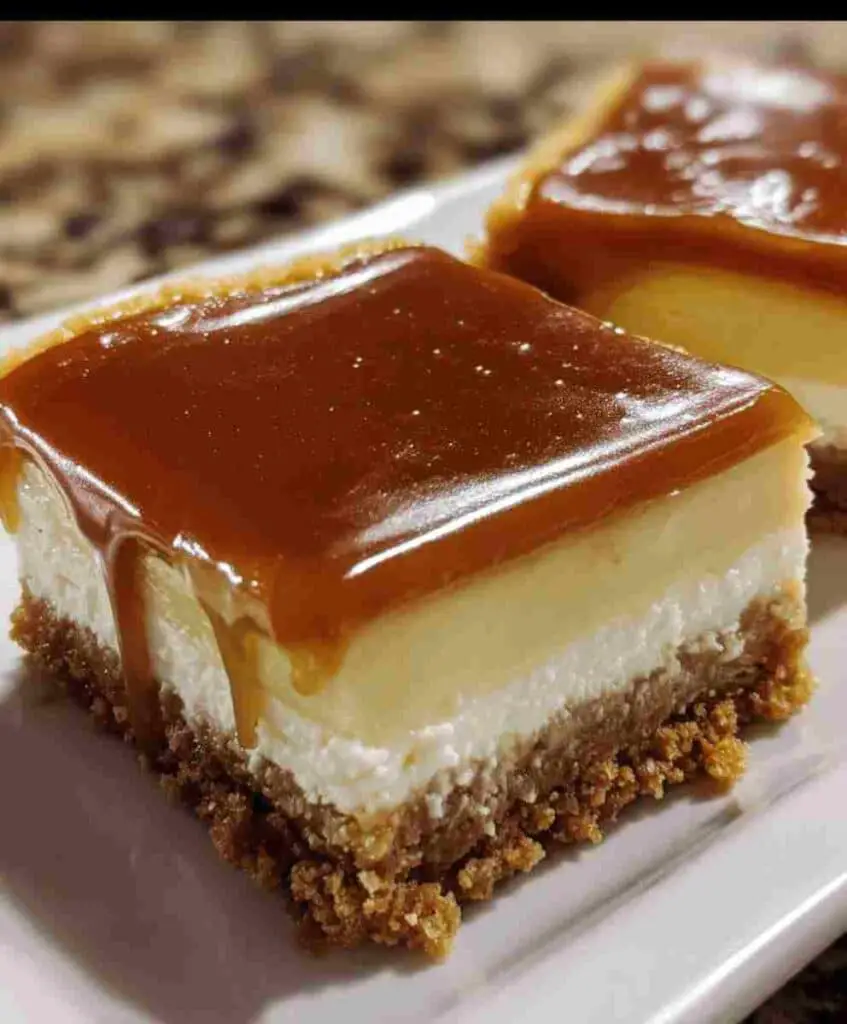 Creamy Caramel Cheesecake Bars