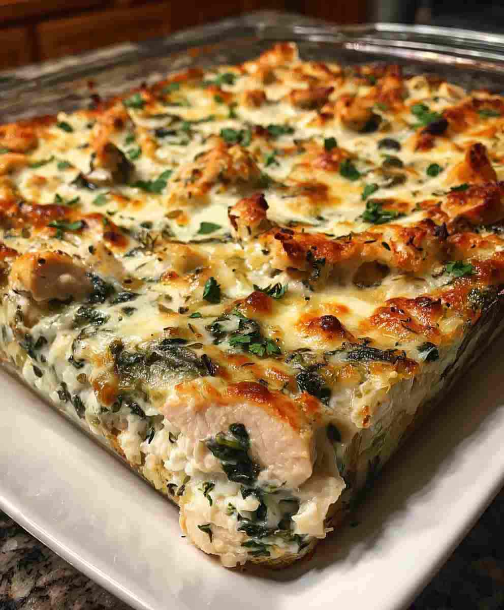 Chicken Spinach Casserole