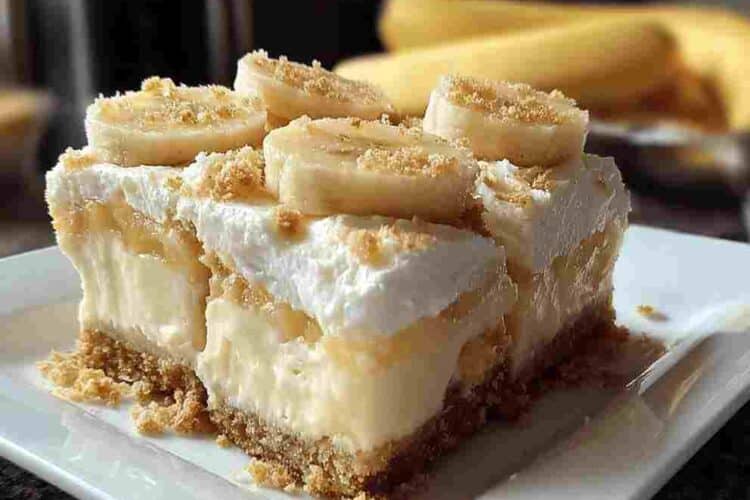 Banana Pudding Cheesecake Squares