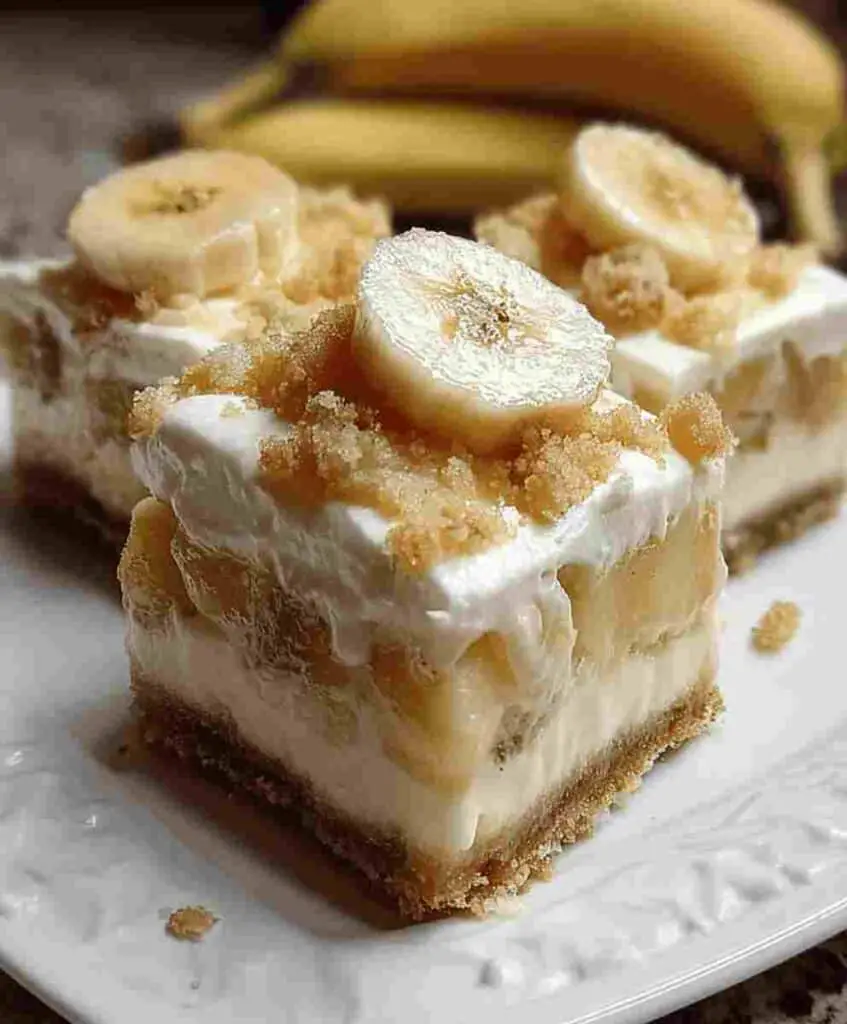 Banana Pudding Cheesecake Squares