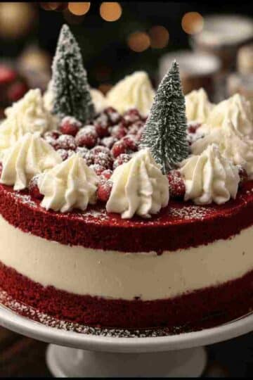 Christmas Red Velvet Cheesecake Recipe