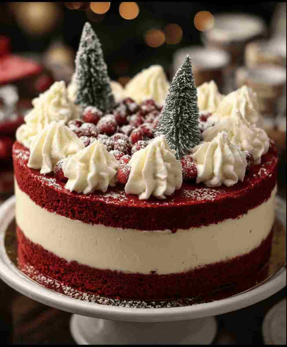 Christmas Red Velvet Cheesecake Recipe