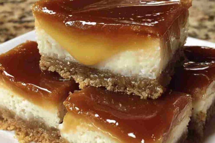 Creamy Caramel Cheesecake Bars
