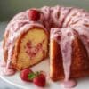 Strawberry Milkshake Pound Cake