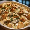 Creamy Baked Chicken Stroganoff
