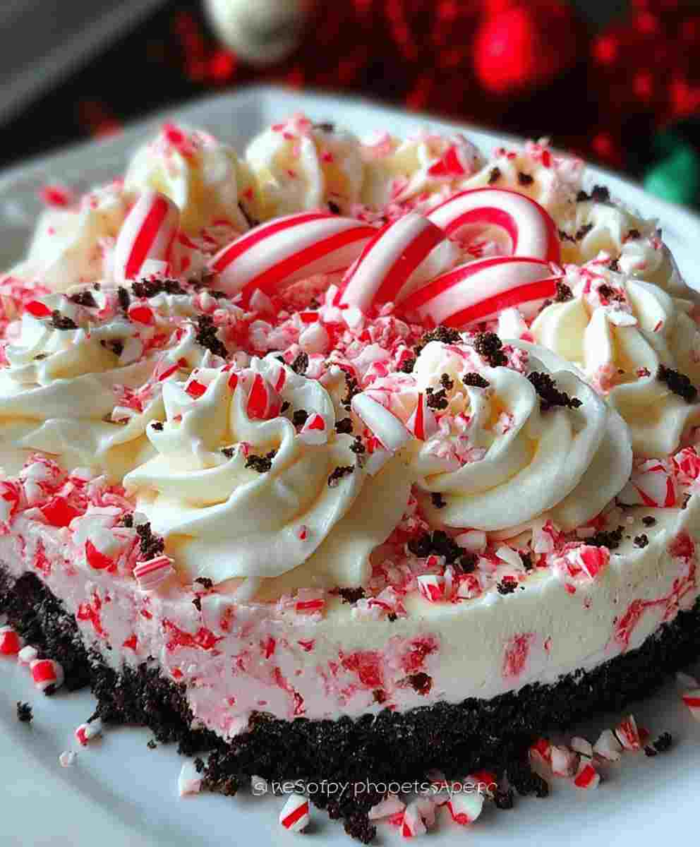 No Bake Peppermint Cheesecake Recipe