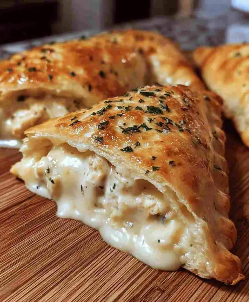 Chicken Alfredo Calzone