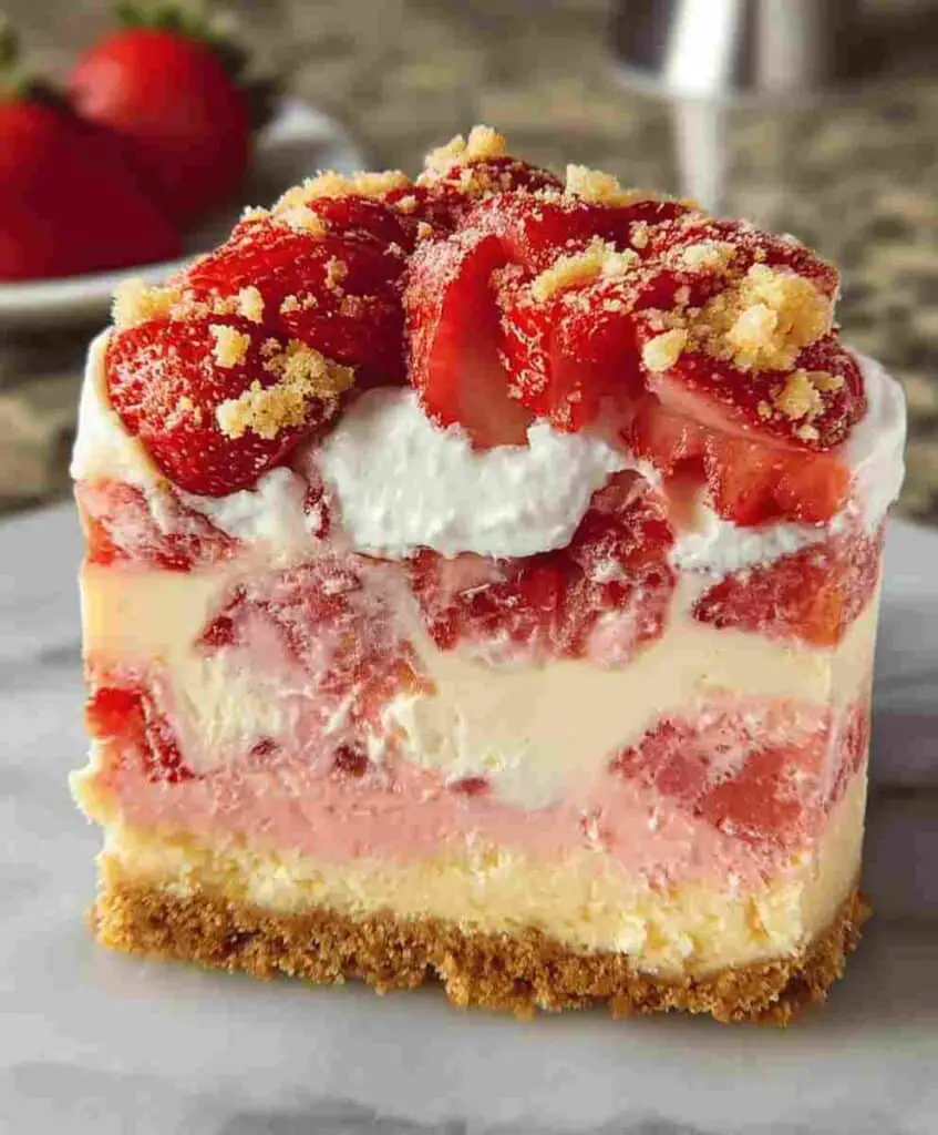Strawberry Shortcake Cheesecake