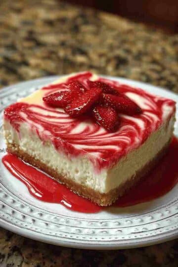 Strawberry Swirl Cheesecake Dessert