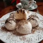 Christmas Tiramisu Snowball Cookies