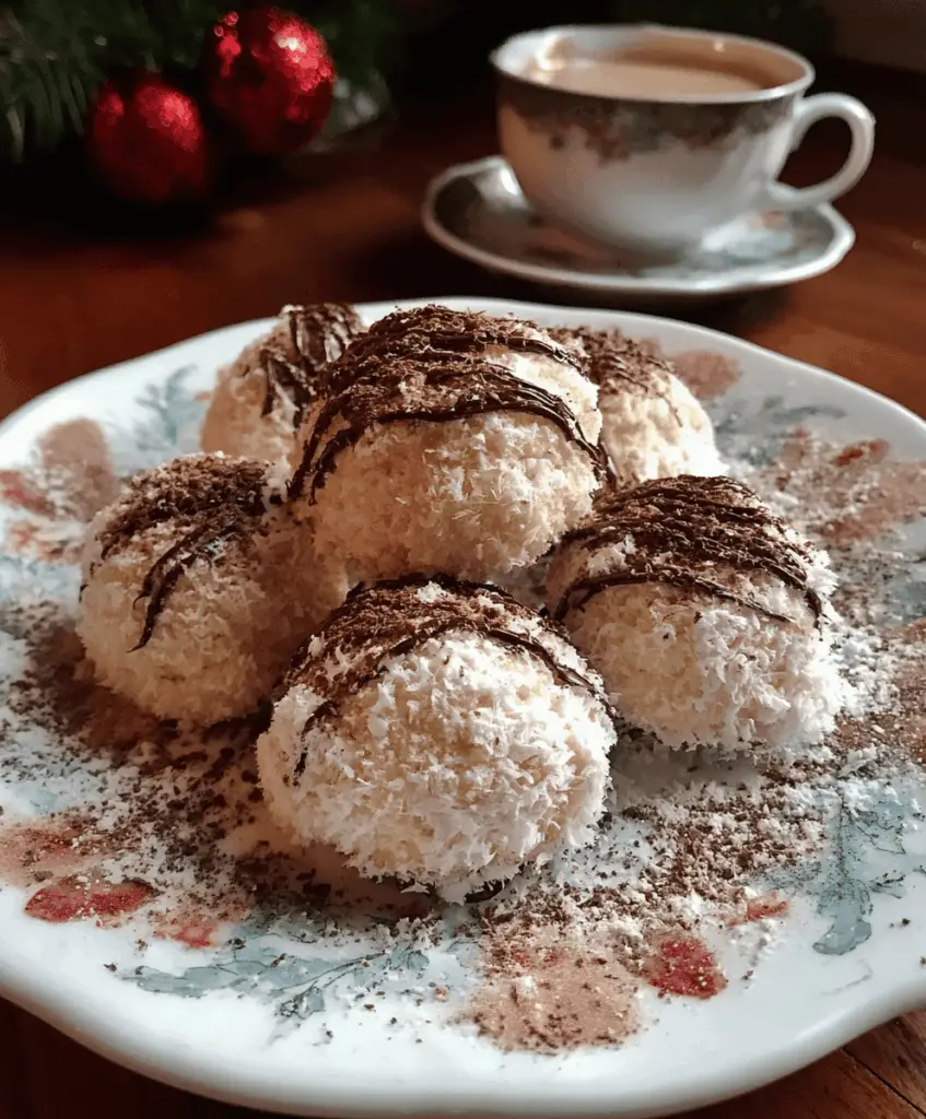 Christmas Tiramisu Snowball Cookies