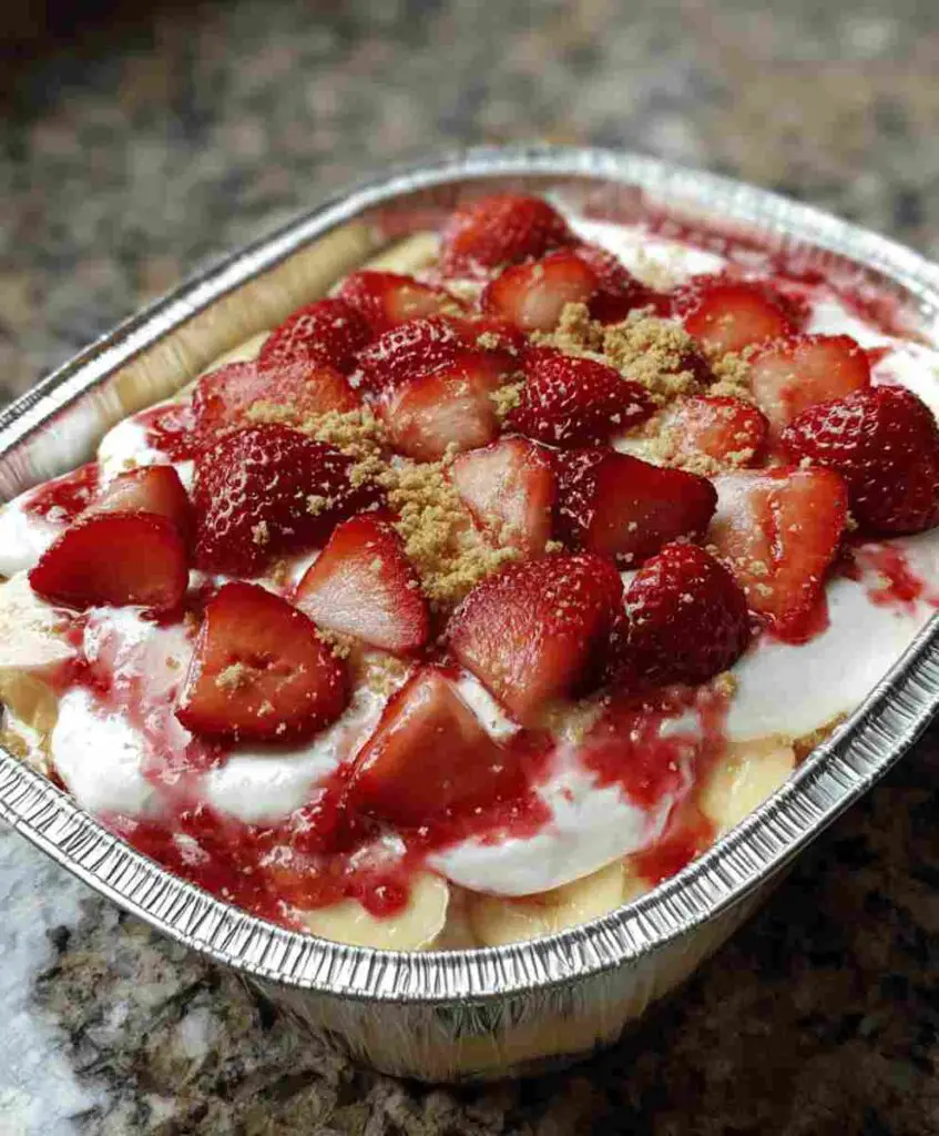 Strawberry Cheesecake Banana Pudding