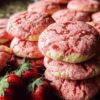 Double Strawberry Sugar Cookies