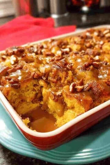 Christmas Pumpkin Bread Pudding