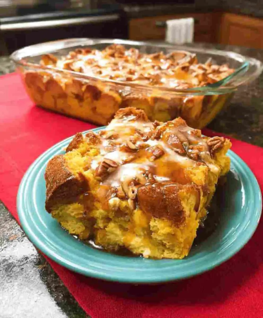 Christmas Pumpkin Bread Pudding