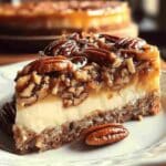 Christmas Gooey Butter Pecan Cake