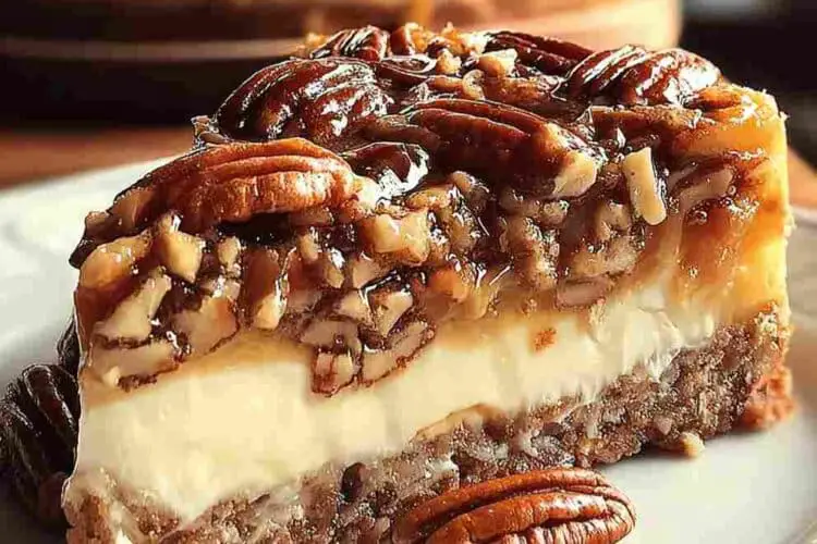 Christmas Gooey Butter Pecan Cake