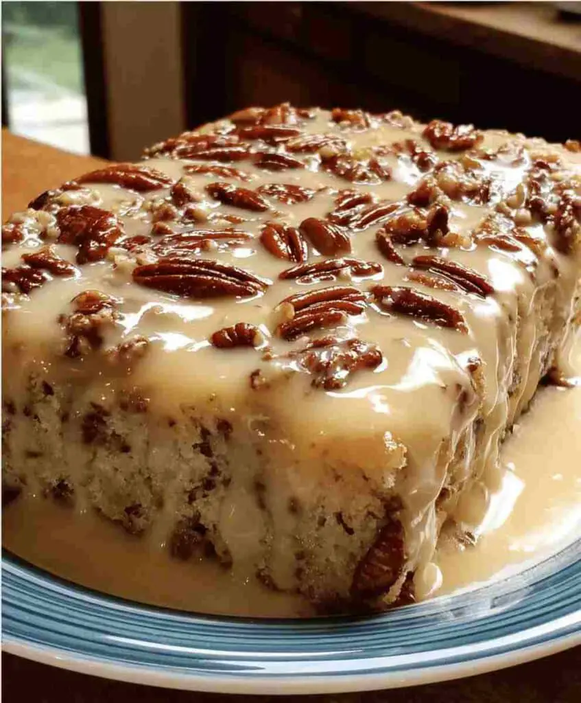 Butter Pecan Poke Cake