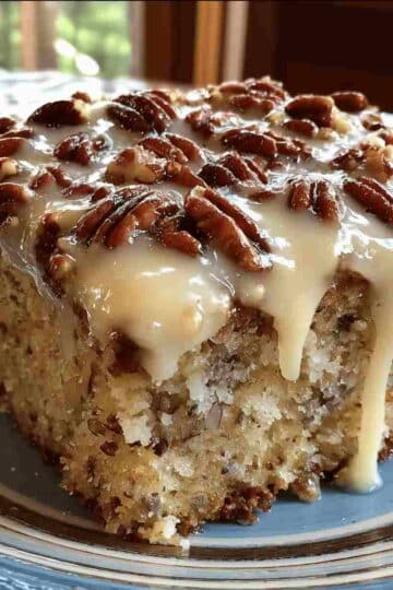 Butter Pecan Poke Cake